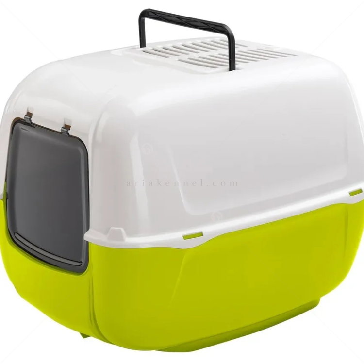 FERPLAST Prima Котешка тоалетна с филтър, лайм