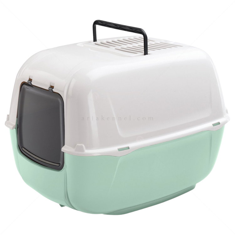 FERPLAST Prima Котешка тоалетна с филтър, пастелно зелена