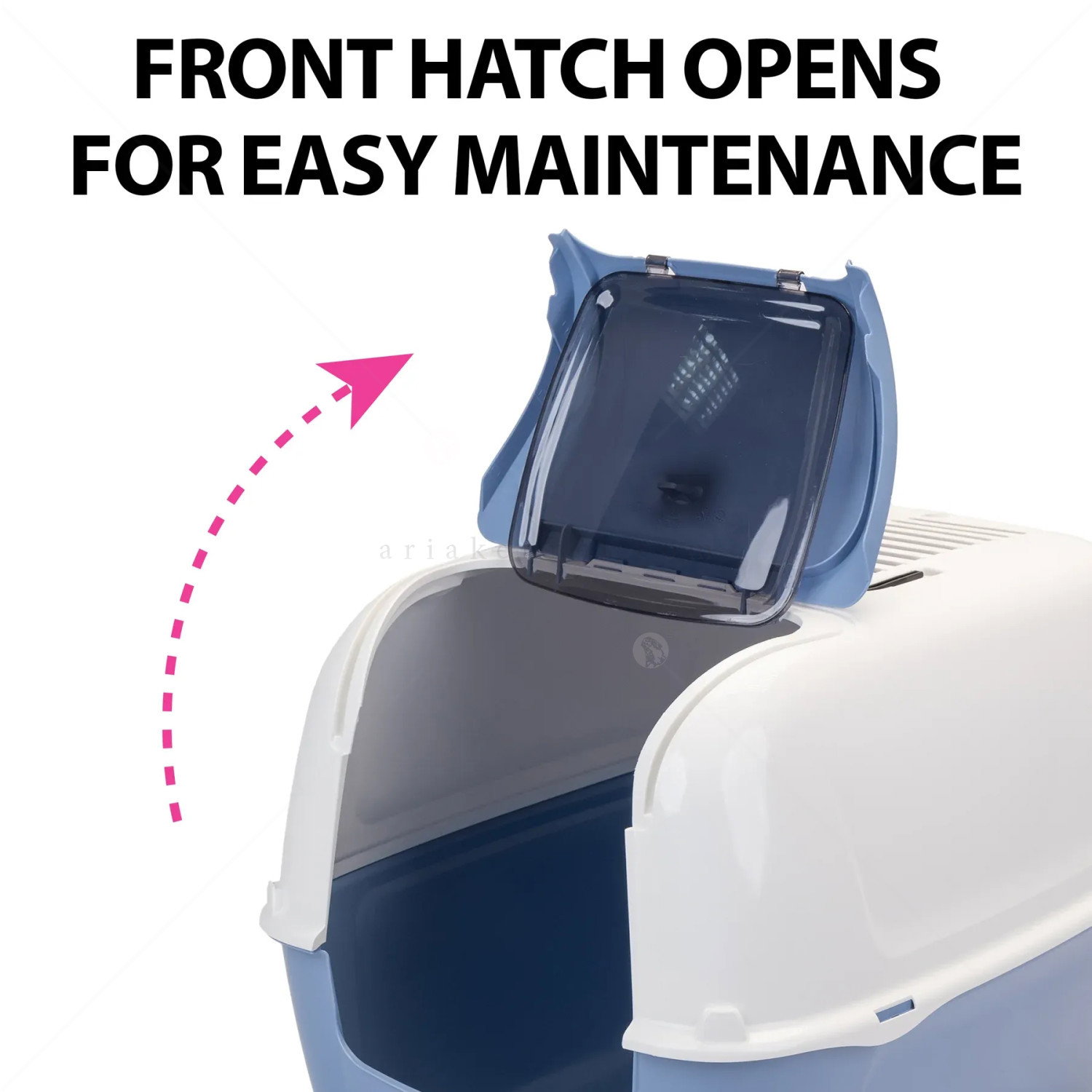 FERPLAST Prima Cabrio Котешка тоалетна с филтър, пастелно синя