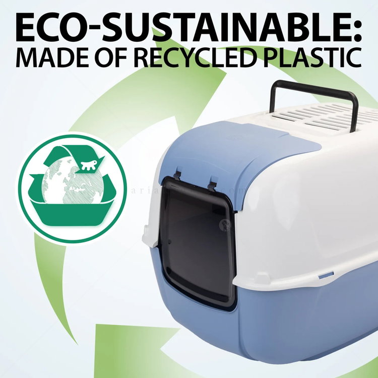 FERPLAST Prima Cabrio Котешка тоалетна с филтър, пастелно синя