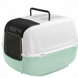 FERPLAST Prima Cabrio Котешка тоалетна с филтър, пастелно зелена