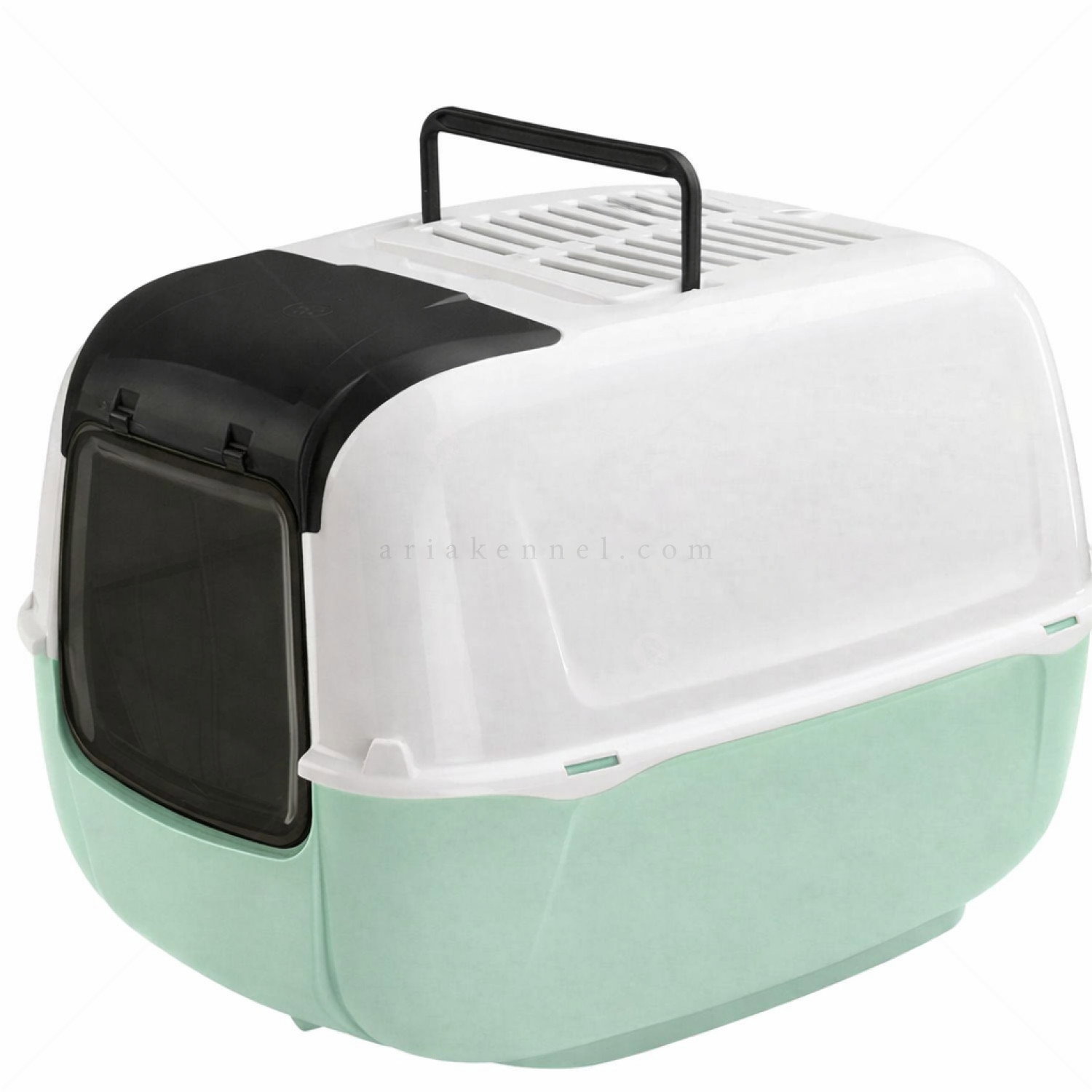 FERPLAST Prima Cabrio Котешка тоалетна с филтър, пастелно зелена