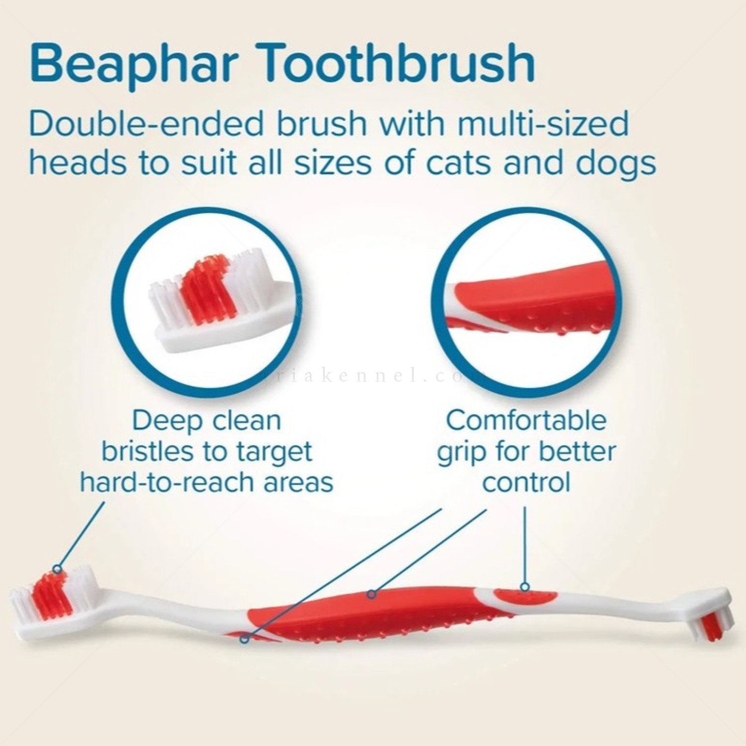 Двустранна четка за зъби BEAPHAR