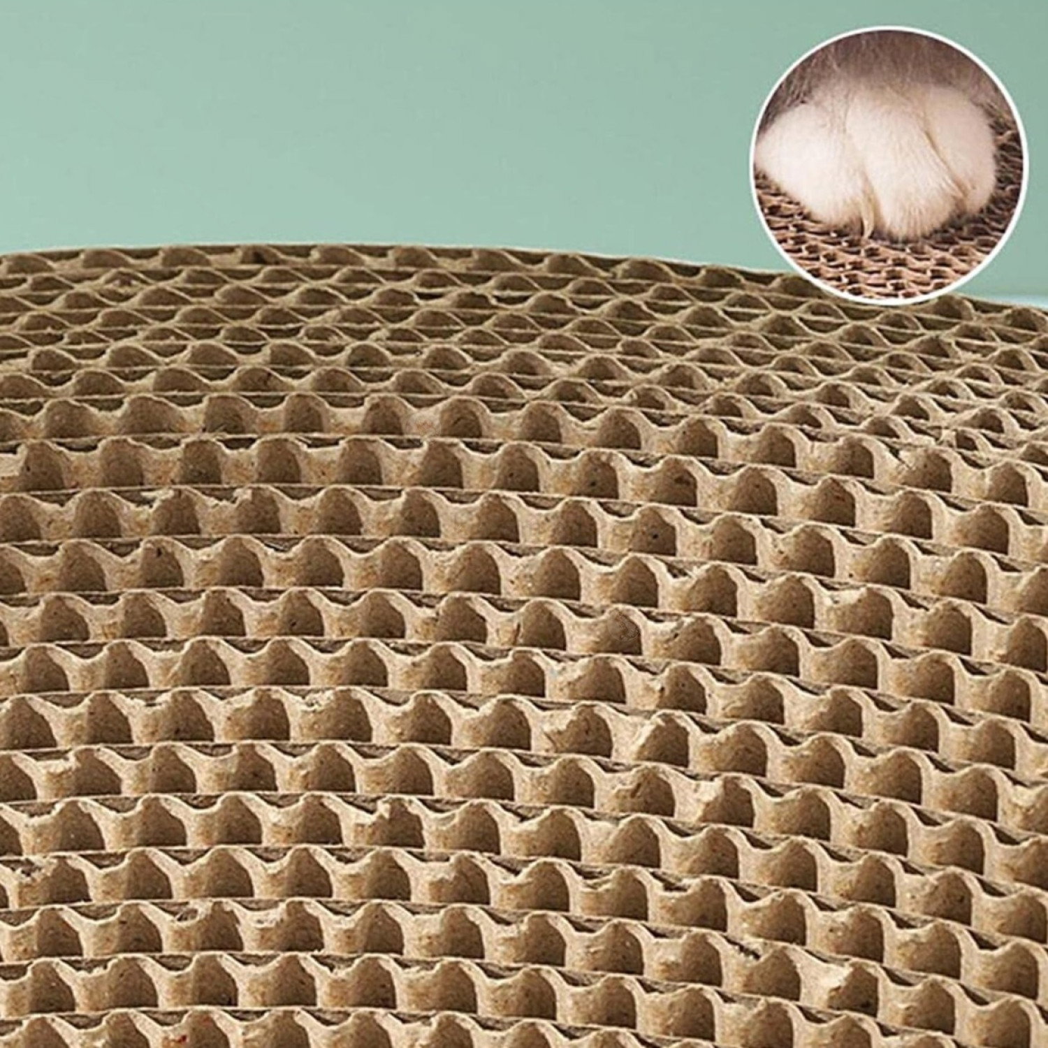 Двуетажна къщичка-драскало от картон и дърво PURLOV