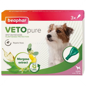 Противопаразитни пипети за дребни породи кучета BEAPHAR Veto Pure Bio Spot on Small Dog
