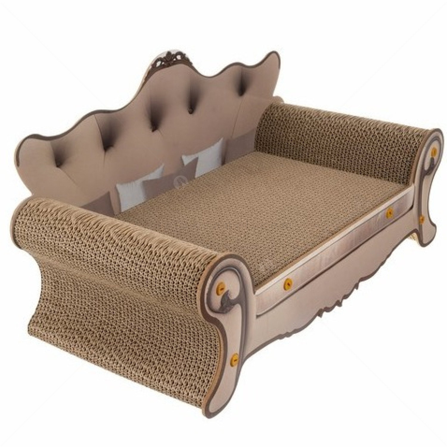 Драскало-диван от картон и дърво PURLOV