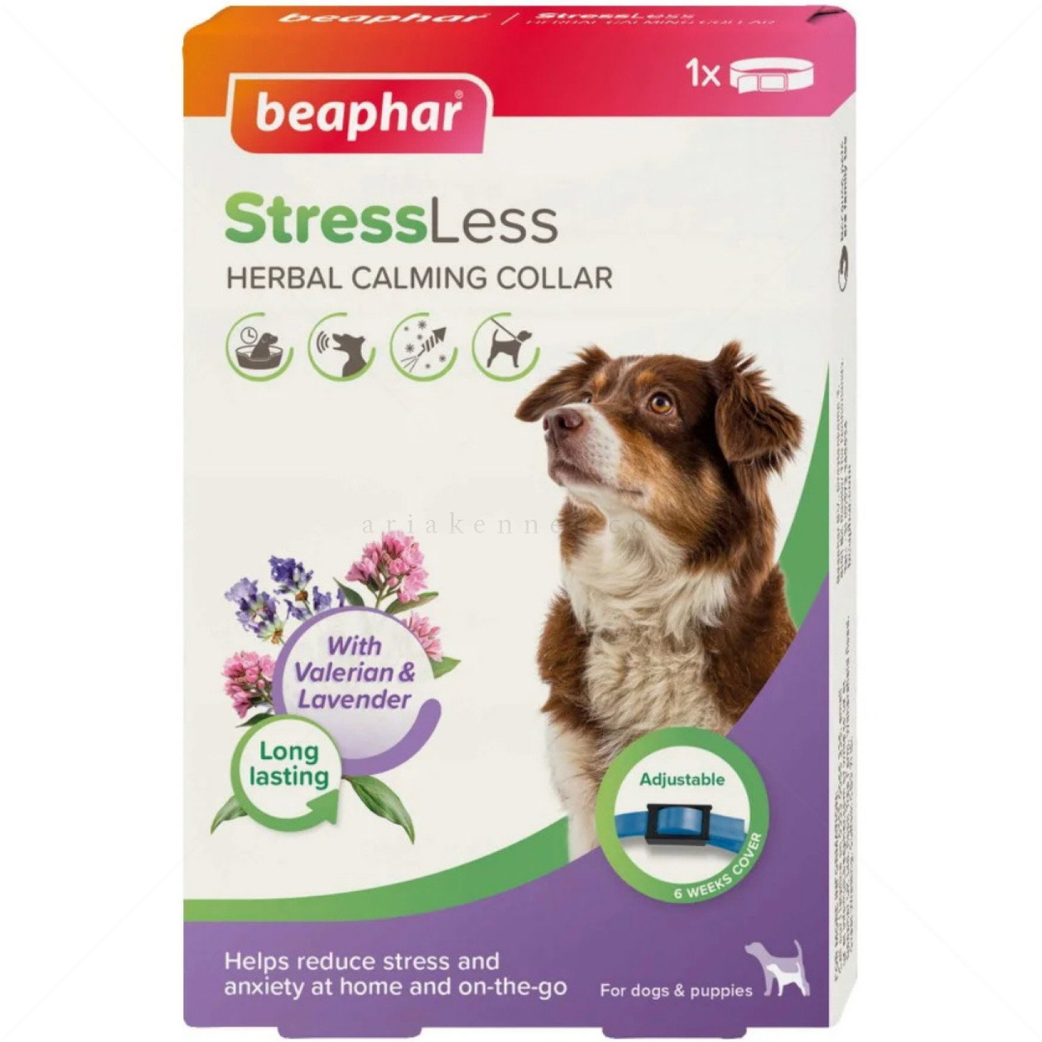 Успокояващ нашийник на билкова основа 65 см BEAPHAR StressLess Herbal Calming Collar