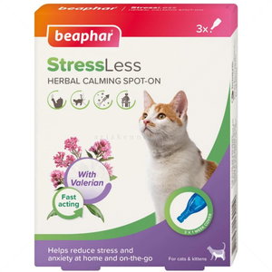 Успокояващи пипети BEAPHAR StressLess Herbal Calming Spot On Cat