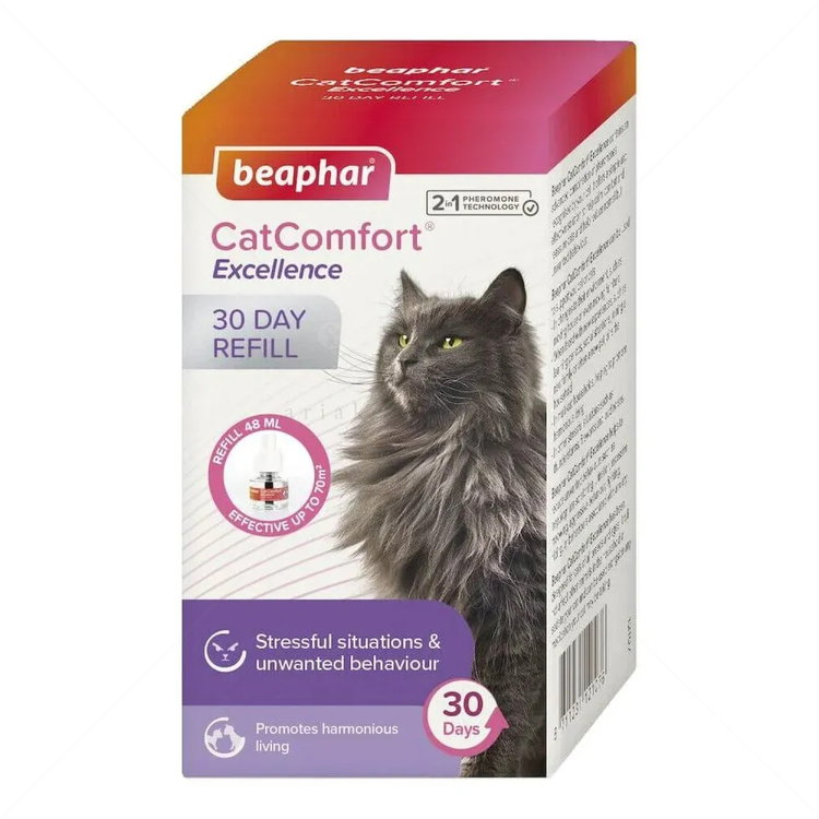 Резервен пълнител за дифузер 48 мл BEAPHAR CatComfort Excellence Calming Diffuser Refiller