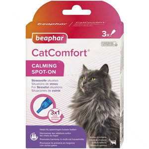 Успокояващи капки с феромони BEAPHAR CatComfort Calming Spot on