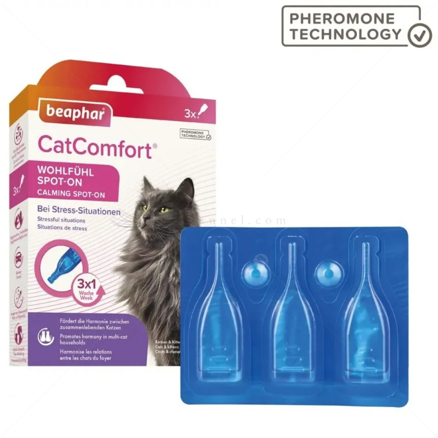 Успокояващи капки с феромони BEAPHAR CatComfort Calming Spot on