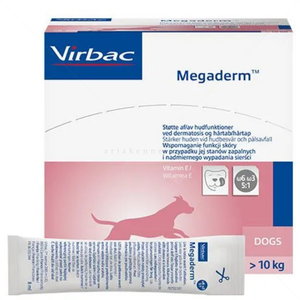 Хранителна добавка за здрава кожа и козина VIRBAC Megaderm 28 сашета х 8 мл