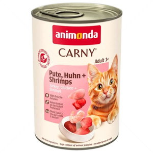 ANIMONDA Carny 400 гр. Adult пилешко, пуешко месо и скариди