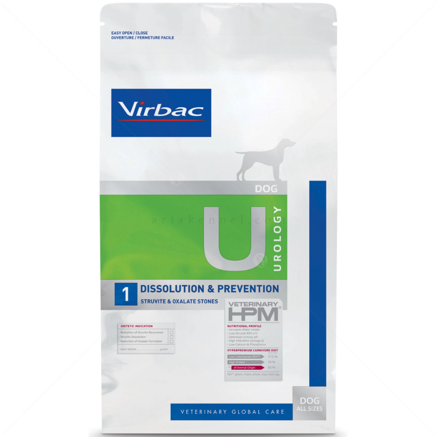 VIRBAC Dog Urology Dissolution & Prevention U - 3 кг