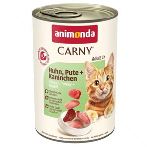 ANIMONDA Carny 400 гр. Adult пилешко, пуешко и заешко месо