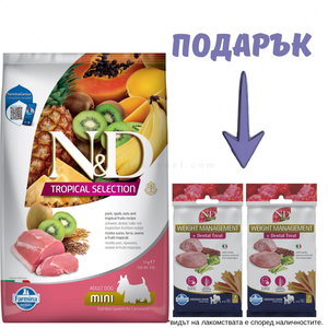 N&D Dog 5 кг Adult Mini Pork Tropical Selection