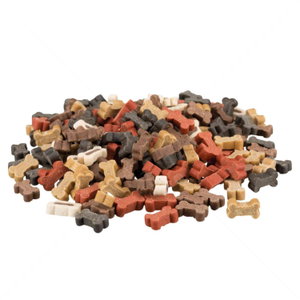 Микс кокалчета с говеждо, агнешко, пилешко, дивечово месо и сьомга TRIXIE Soft Snack Bony Mix