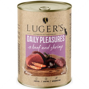 Консерва за котки 400 гр LUGER'S Adult Daily Pleasures with Beef and shrimp