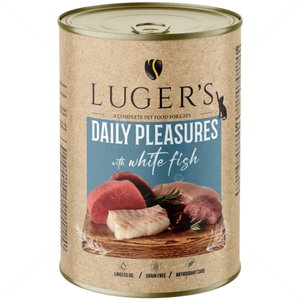 Консерва за котки 400 гр LUGER'S Adult Daily Pleasures with White fish