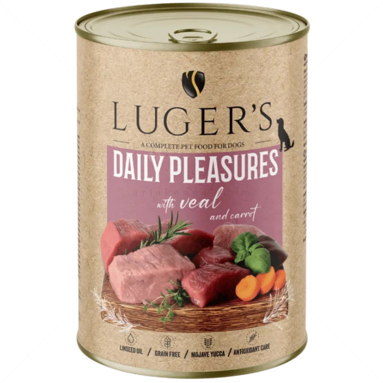 Консерва с телешко месо и моркови 400 гр LUGERS Daily Pleasures Veal and carrot