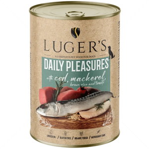 Консерва с риба треска и скумрия 400 гр LUGERS Daily Pleasures Cod, mackerel, brown rice and tomato