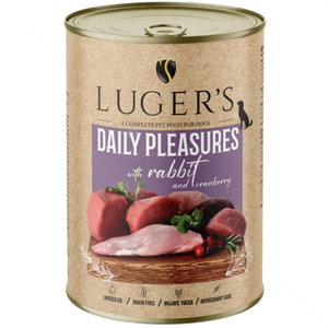Консерва със заешко месо и червени боровинки 400 гр LUGERS Daily Pleasures Rabbit and cranberry