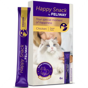 Кремообразно лакомство с успокояващ ефект, с пилешко месо FELIWAY Happy Snack Chicken