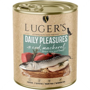 Консерва с риба треска и скумрия 800 гр LUGERS Daily Pleasures Cod, mackerel, brown rice and tomato