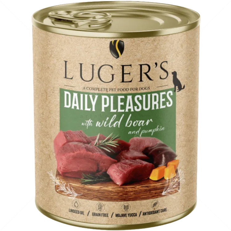 Консерва с глиган и тиква 800 гр LUGERS Daily Pleasures Wild boar and pumpkin