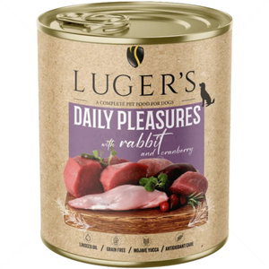Консерва със заешко месо и червени боровинки 800 гр LUGERS Daily Pleasures Rabbit and cranberry