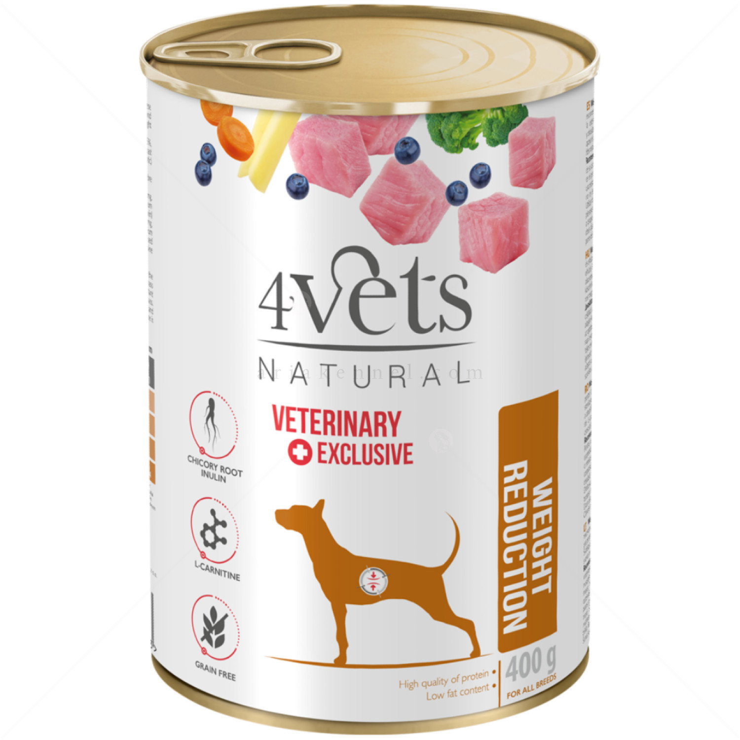 4VETS Dog Natural Weight Reduction 400 гр - за контрол на теглото