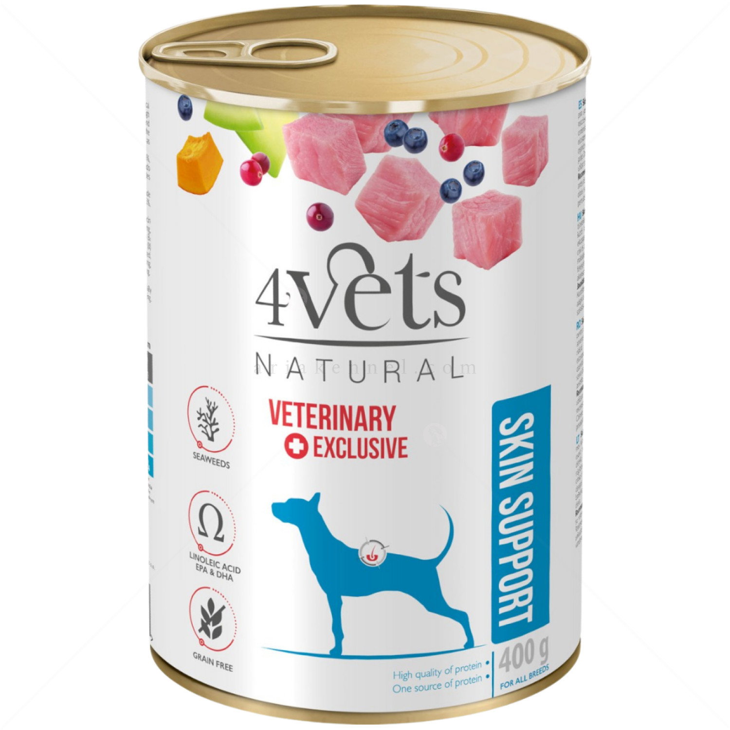 4VETS Dog Natural Skin Support 400 гр - при кожни проблеми