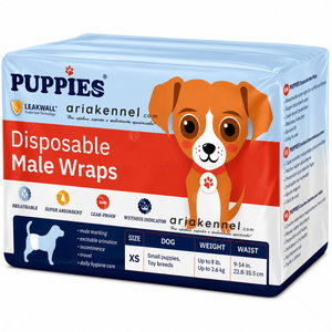 Пелени за мъжки кучета XS, PUPPIES, 22.8-35.5 см