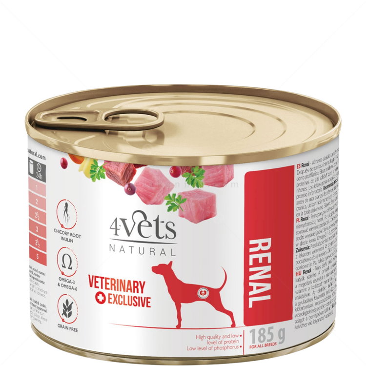 4VETS Dog Natural Renal 185 гр - при бъбречни проблеми