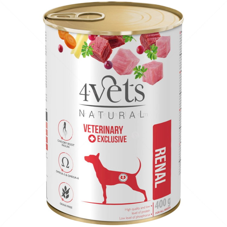 4VETS Dog Natural Renal 400 гр - при бъбречни проблеми