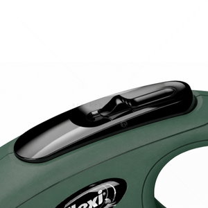 FLEXI Classic M лента – Автоматичен повод, зелен