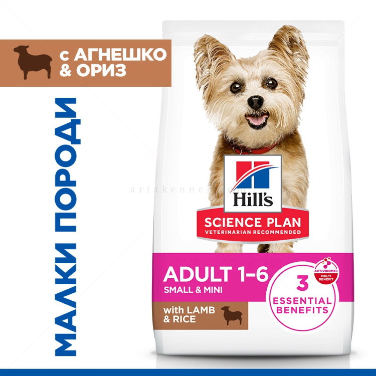 HILL’S SP 1.500 кг Adult Small&Mini Lamb&Rice