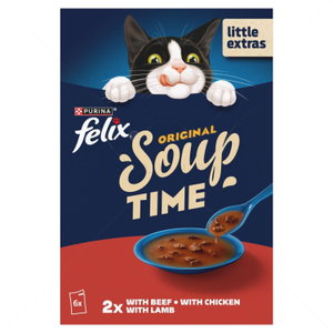 Супа с говеждо, пилешко и агнешко месо FELIX Soup Original 6х48 гр