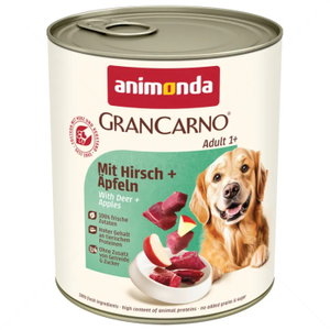 Консерва с еленско месо и ябълки 800 гр Gran Carno Adult Hirsch&Apfeln