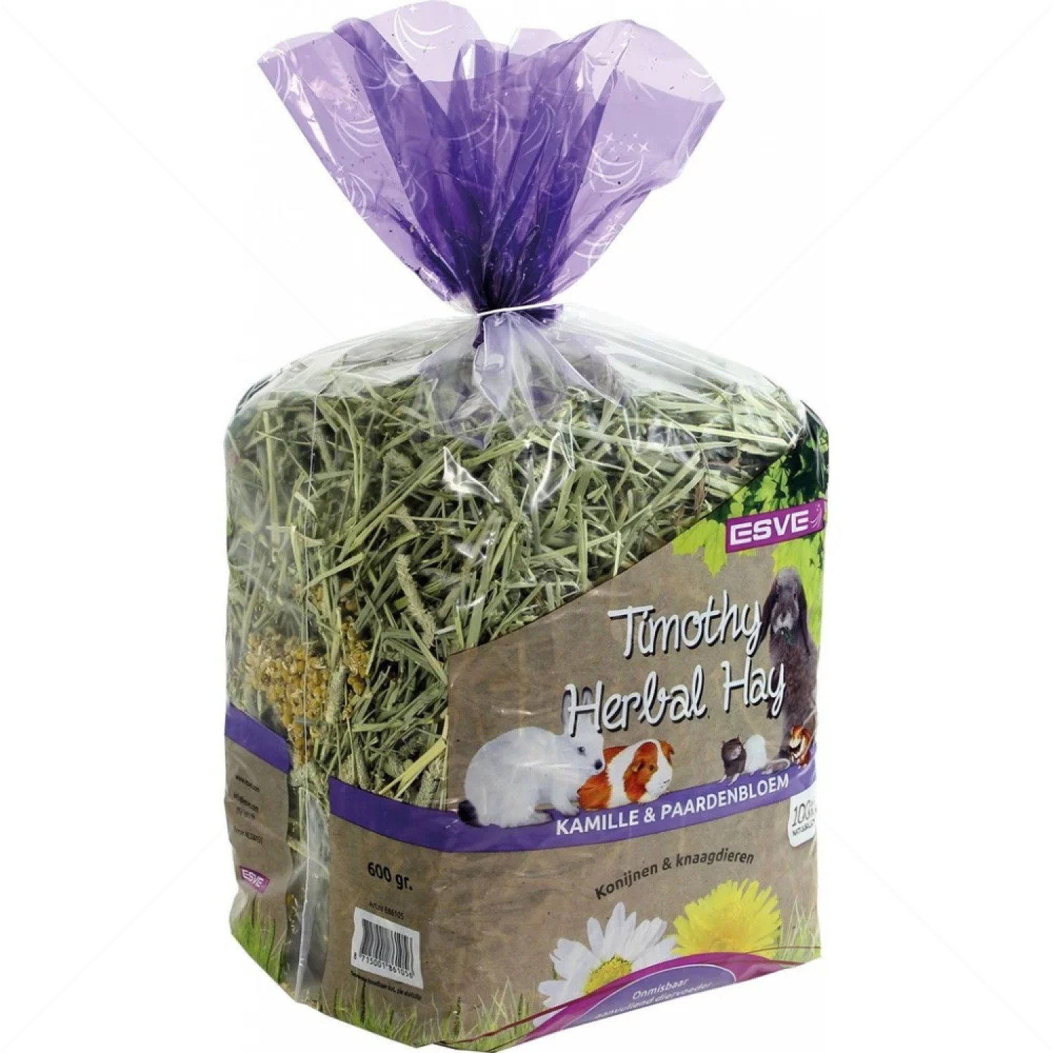 Сено от тимотейка с лайка и глухарче 600 гр ESVE Timothy Herbal Hay