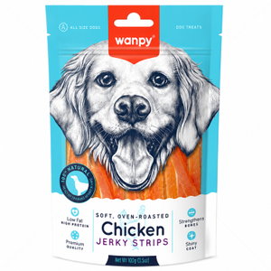 Меки ленти пилешко филе, печени на фурна WANPY Soft Chicken Jerky Strips