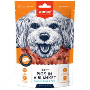 Меки "сармички" с пилешко, патешко и свинско месо WANPY Pigs In A Blanket