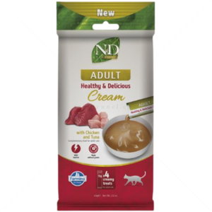 Кремообразно лакомство с пилешко месо и риба тон N&D Prime Adult Healthy & Delicious Cream with Chicken & Tuna