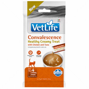 Крем лакомство при възстановяване с пилешко месо и риба тон VET LIFE Convalescence Healthy Creamy Treat with Chicken & Tuna
