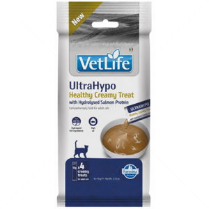 Крем лакомство при хранителни алергии със сьомга VET LIFE UltraHypo Healthy Creamy Treat with Hydrolysed Salmon Protein