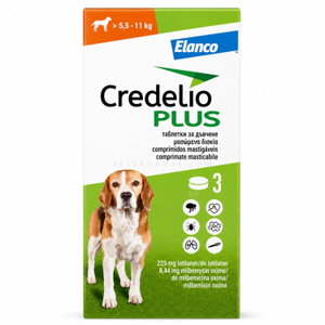 Комбинирани таблетки за вътрешно и външно обезпаразитяване CREDELIO PLUS 3x225 mg