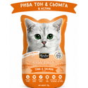 Пауч с риба тон и сьомга в желе 70 гр KIT CAT Petit Pouch Tuna & Salmon in Aspic