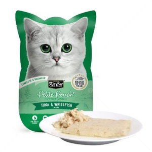 Пауч с риба тон и бяла риба в желе 70 гр KIT CAT Petit Pouch Tuna & Whitefish in Aspic