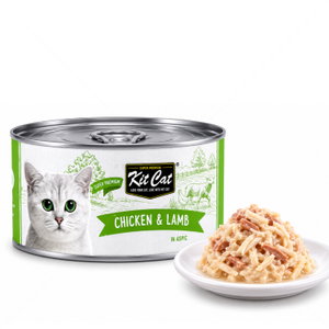 Консерва с пилешко и агнешко месо в желе 80 гр KIT CAT Deboned Toppers Chicken & Lamb in Aspic