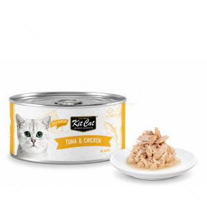 Консерва с риба тон и пилешко месо в желе 80 гр KIT CAT Deboned Toppers Tuna & Chicken in Aspic